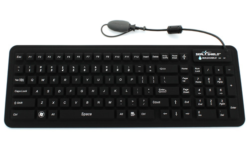 Picture of Seal Shield S106G2M Glow Silicone Keyboard Backlit Magnetic Backing
