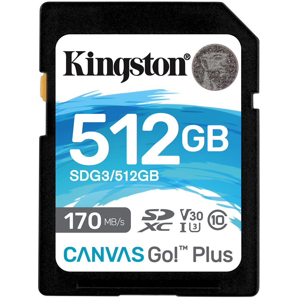 Picture of Kingston SDG3-512GB 512GB Canvas Go Plus UHS-I SDXC Memory Card