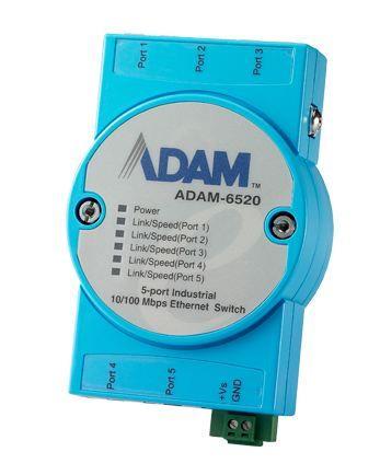 Picture of B-B Smartworx ADAM-6520-BE Ethernet Modules 5-Port 10-100 Mbps Industrial Switch