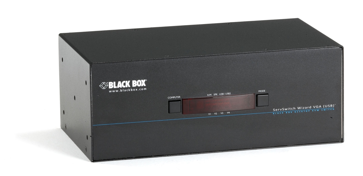 Picture of Black Box Network Services KV3204A VGA USB Dual-Head Video Wizard Desktop KVM Switch