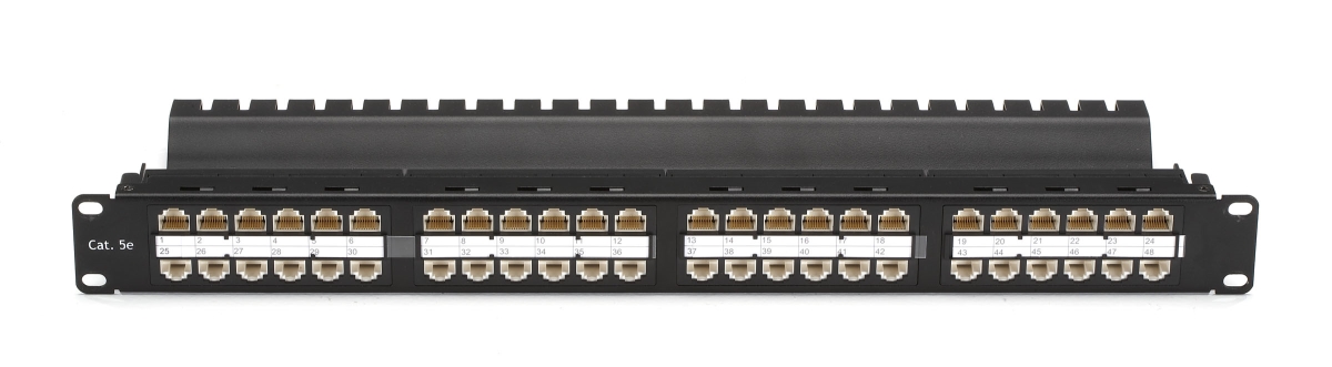 Picture of Black Box Network Services JPM810A-HD Spacegain Cat5E High-Density Feed-Throug Patch Panel
