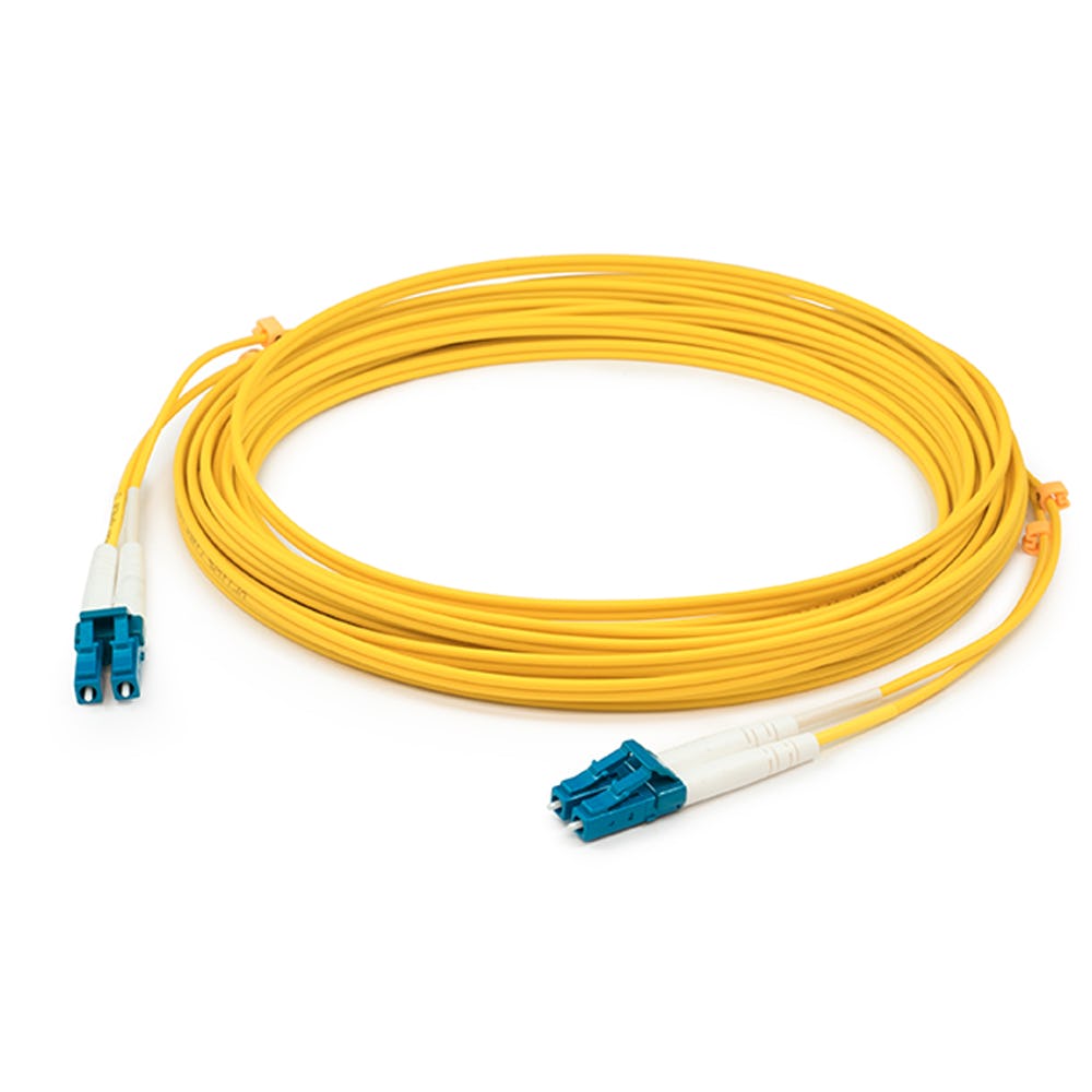 Picture of Add-On ADD-LC-LC-16M9SMF 16 m LC Male to Male OS2 Fiber Patch Cable - Yellow