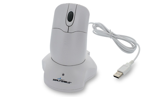 Washable Rechargeable Wireless Medical Grade Optical Mouse with Scroll Wheel