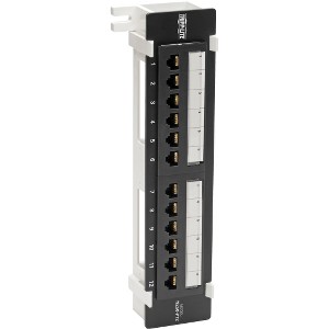 Tripp Lite  Cat6 Wall-Mount PoE Patch Panel 12-Port 110-Krone 568A-B RJ45