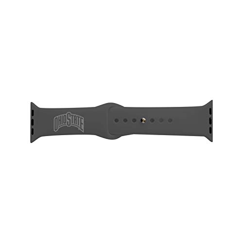 Picture of Centon Electronics OC-OHS2-ABAB00A 42-44 mm Ohio State University V2 Classic V1 Charcoal Matte Apple Watch Wrist Band