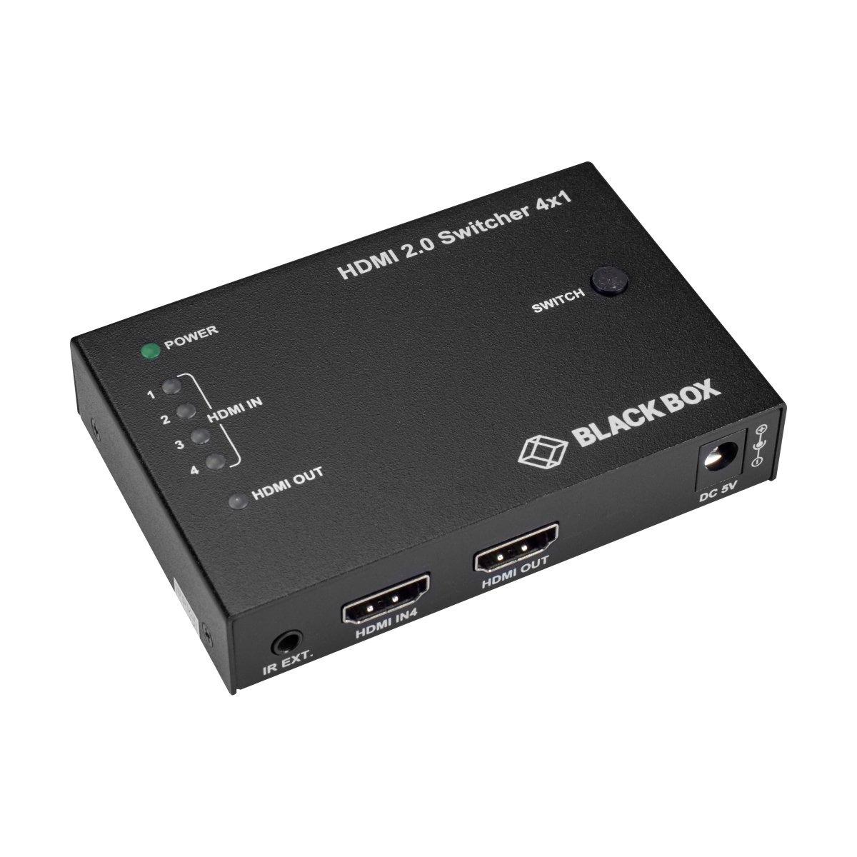 Picture of Black Box VSW-HDMI2-4X1 HDMI 2.0 4K 4 x 1 Video Switch