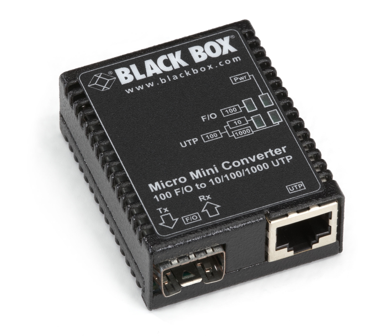 Picture of Black Box Network Services LMC400A 10-100BT 100BFX SFP Media Converter - US PS