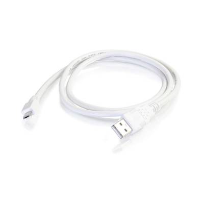 Picture of C2G 27442 3 ft. Usb 2.0 A To Micro-Usb B Cable - White