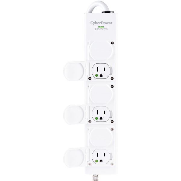 Picture of Cyberpower Systems MPV615S Medical Grade Surge Protector&#44; 6 Outlets&#44; 1560 Joules with 15 Cord