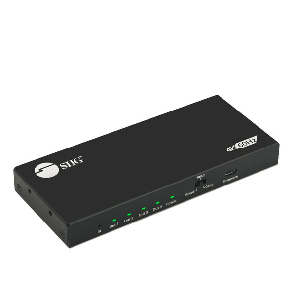 CE-H26C11-S1 4 Port HDMI 2.0 HDR Splitter with EDID & Downscaler