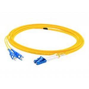 Picture of Add-On ADD-LC-FC-8M9SMF 8 m Fc Male to Lc Male Os2 Duplex Riser Fiber Patch Cable&#44; Yellow