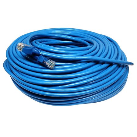 Picture of Add-On ADD-5FCAT7-BE 5 ft. RJ-45 Male to RJ-45 Male Straight Cat7 SFP Copper PVC Patch Cable - Blue