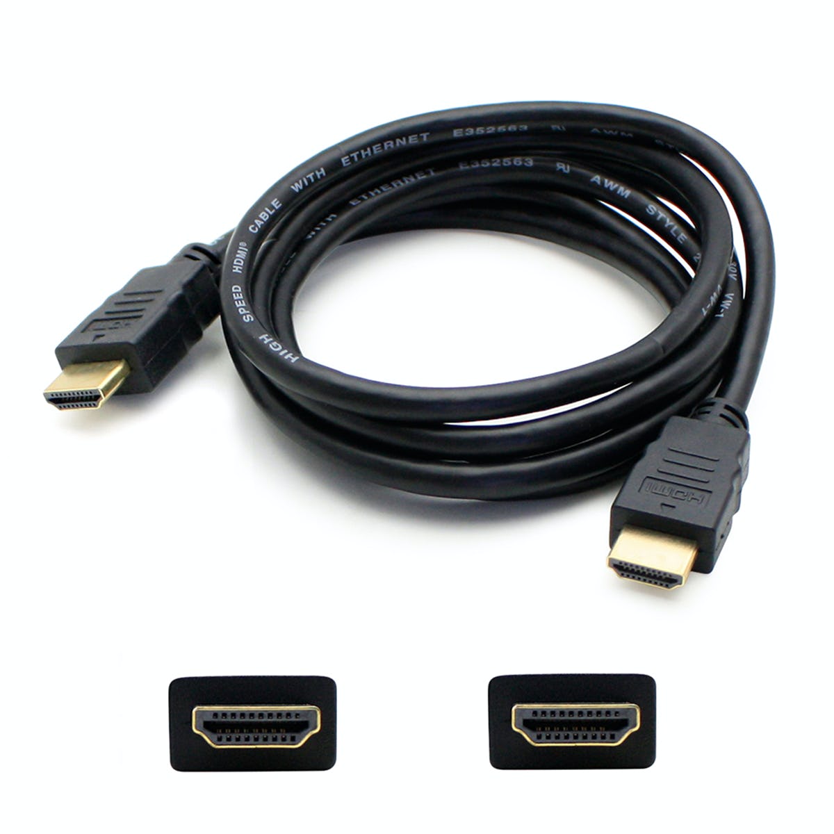 Picture of Add-On HDMIHS20MM2M 2 m HDMI 2.0 Male to HDMI 2.0 Male Cable - Black