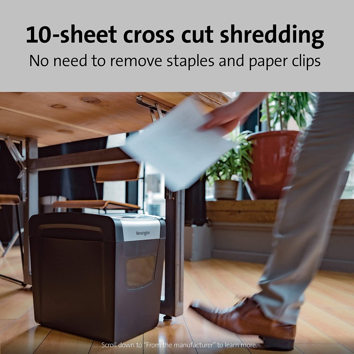 Computer K52075AM M100 Anti-Jam Cross Cut Non-Continuous Paper Shredder
