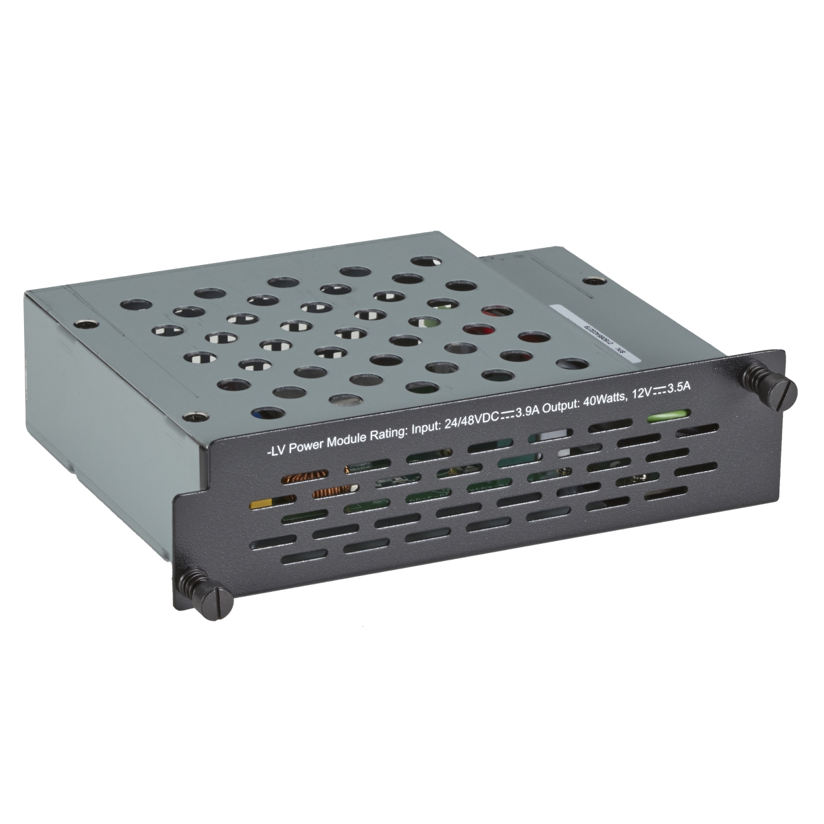 Picture of Black Box LE2700LV-PS 4-Slot Low-Voltage Industrial Managed Power Supply Ethernet Switch