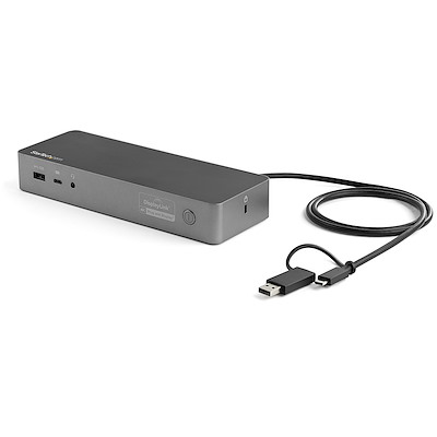 Universal Hybrid USB-A USB-C Docking Station for USB-C, TB3 & USB-A Laptops