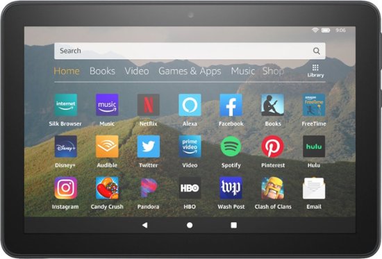 Picture of Amazon B0839MQ8Y8 Fire HD Tablet - 8 in. HD Display 64 GB 10th Generation - Black