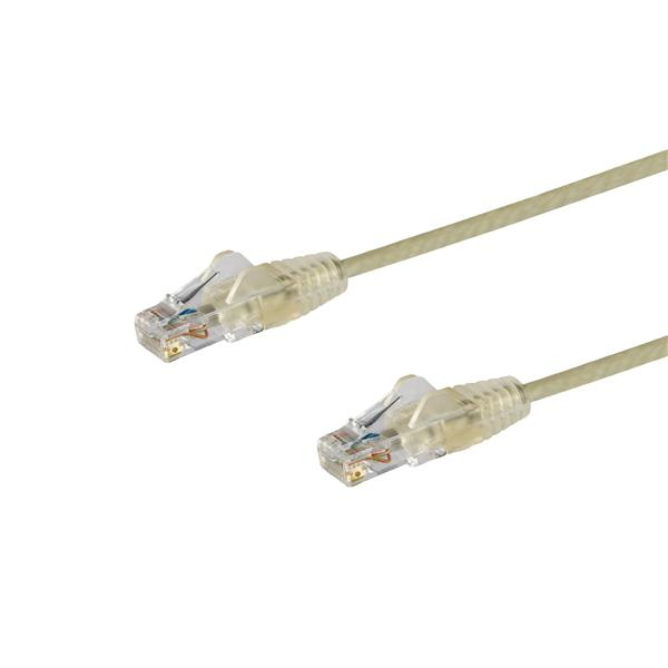28AWG Cat6 Slim Patch Network Cable, Gray - 25 ft.