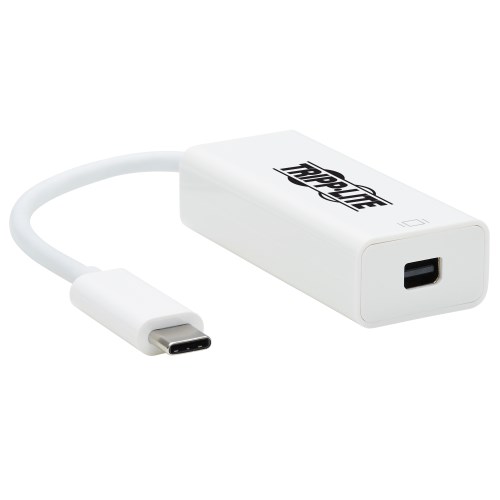 Picture of Tripp Lite U444-06N-MDP8W 6 in. USB-C to Mini DisplayPort Adapter Cable with Equalizer&#44; 8K UHD - HDR - DP 1.4 - White