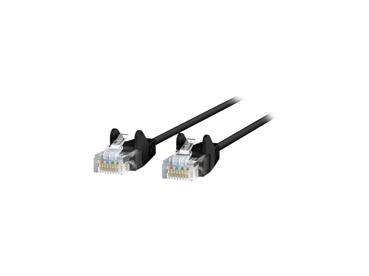 15 ft. Cat6 Slim 28 AWG UTP Snagless Patch Network Cable, Black