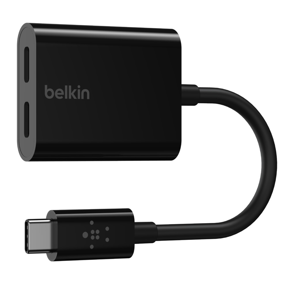 Picture of Belkin F7U081BTBLK USBC Audio & Charge Adapter Connector&#44; Black