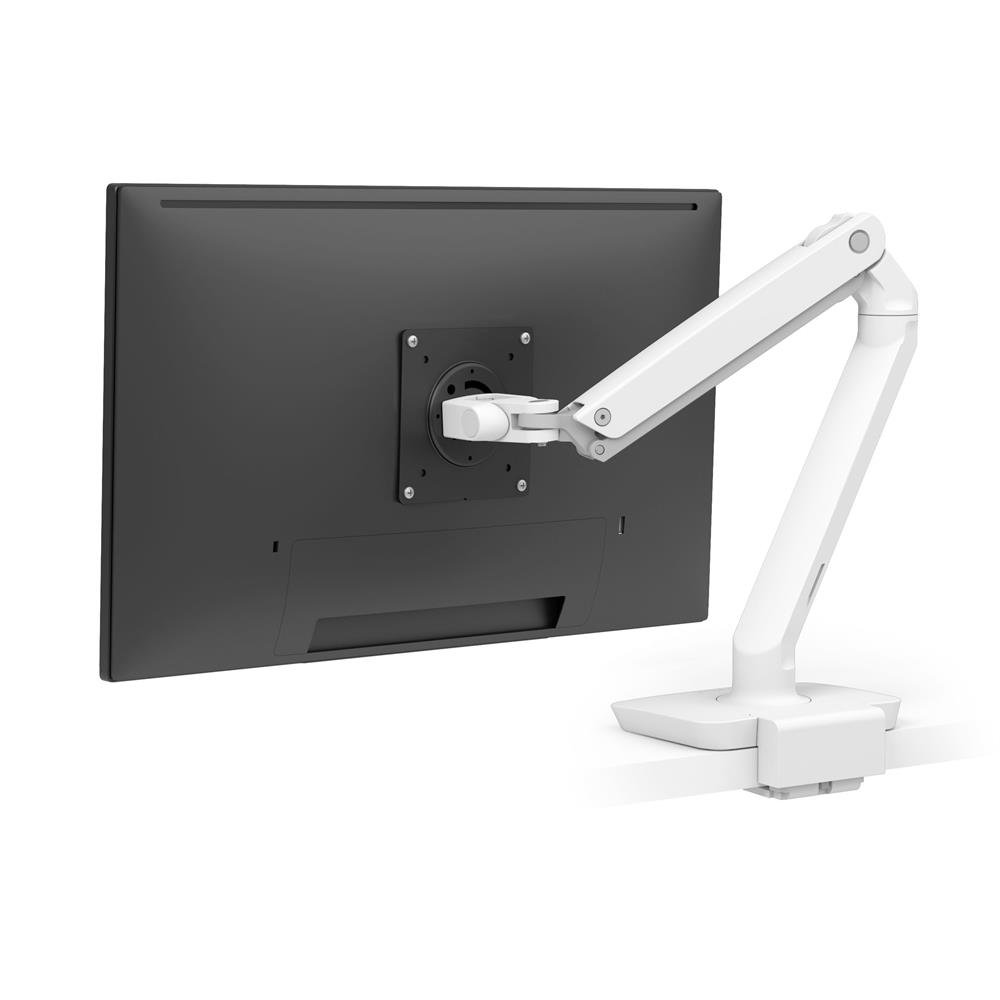 Picture of Ergotron 45-625-216 MXV Desk Mount Monitor Arm with Low Profile Clamp&#44; Black & White