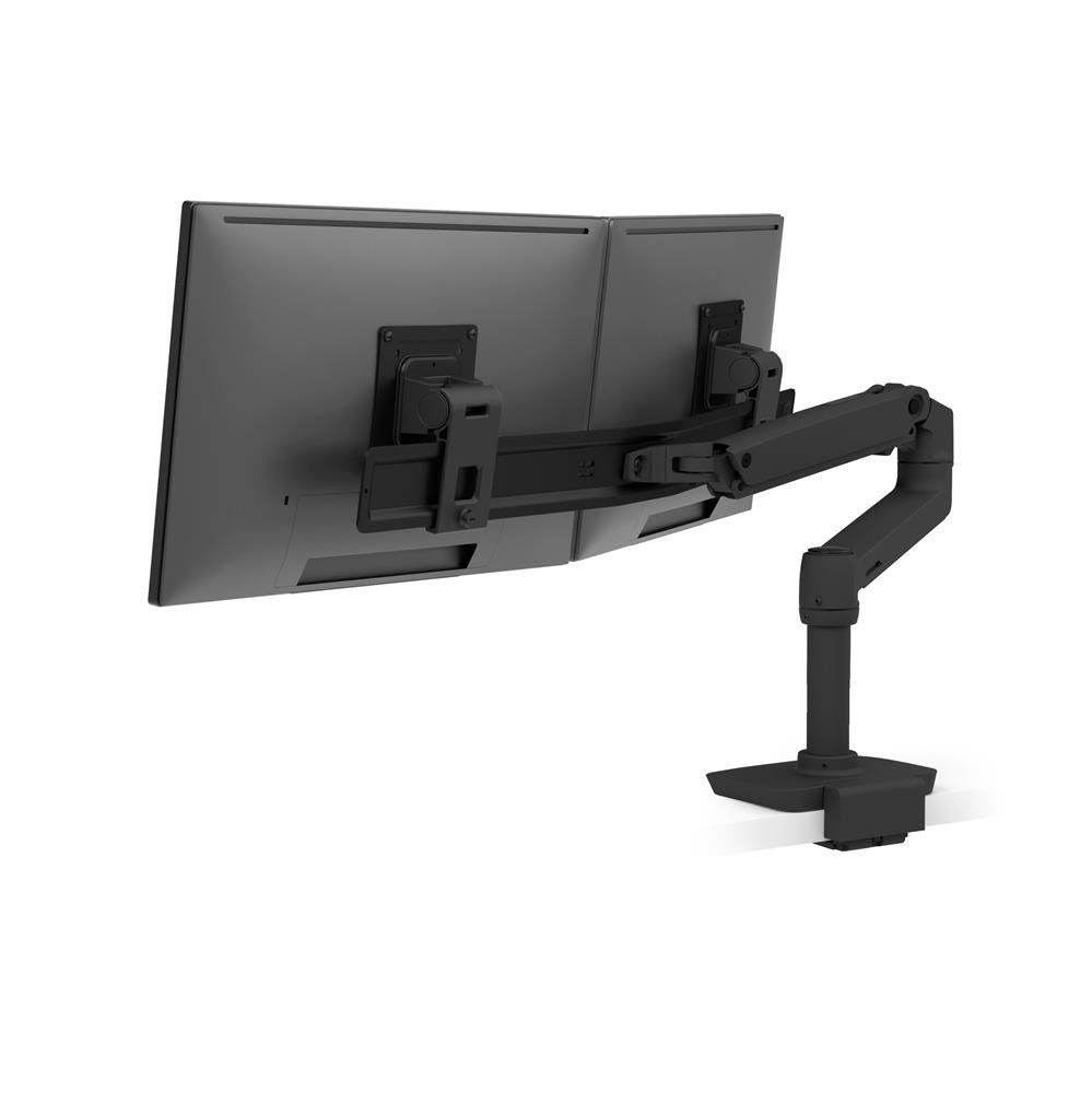 45-627-224 LX Dual Direct Mount Monitor Arm with Low Profile Clamp, Matte Black -  ERGOTRON