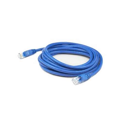Picture of Add-On ADD-50FCAT6A-BE 50 ft. RJ-45 Male to RJ-45 Male Straight Cat6A UTP Copper PVC Patch Cable, Blue