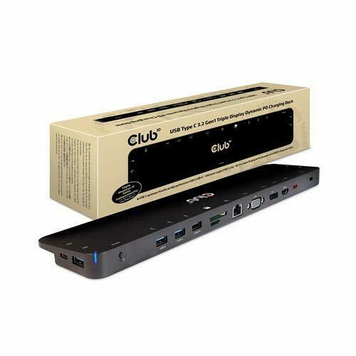Picture of Club 3D CSV-1564W100 USB 3.2 Gen1 C Triple Display Dynamic 100W PD Charging Dock