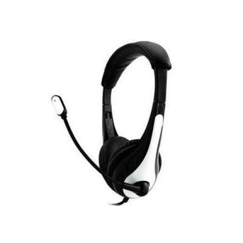 EG-36WHT 3.5 mm Plug Headset, Black & White