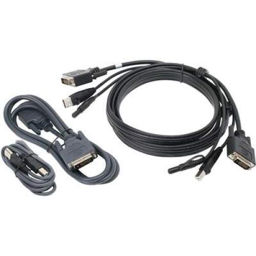 Picture of Iogear G2L7203UTAA3 10 ft. Dual View DVI USB KVM Cable Kit with Audio