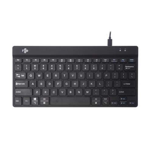 Picture of Ergoguys RGOCOUSWDBL R-Go Tools Compact Break Wired Keyboard Cover, Transparent