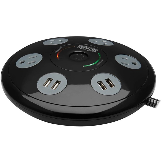 Picture of Tripp Lite TLP406USBUFO 4-Outlets 5-15R 4 USB Conference Surge Protector