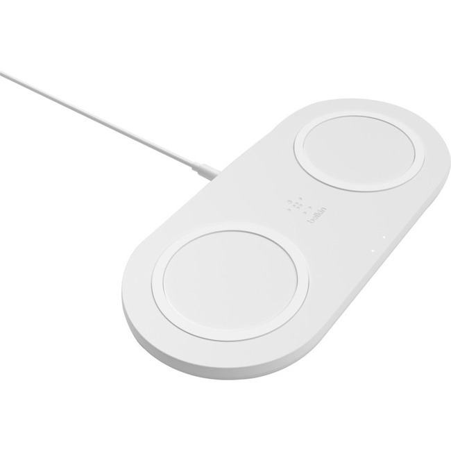 Picture of Belkin Components WIZ002TTWH 10W Dual Wireless Charging Pads&#44; White