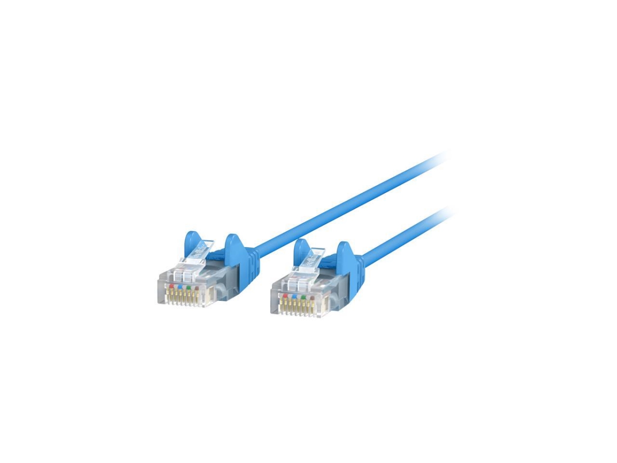 2 ft. Cat6 Slim 28AWG Cable, Blue