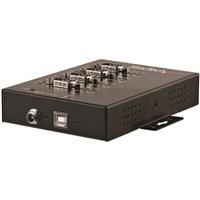 4-Port Industrial USB to RS-232 - 422 & 485 Serial Adapter