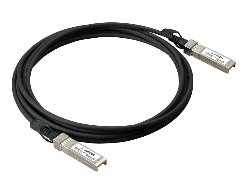 Axiom Memory - DACSFP10GE3M-AX - Axiom - 10GBase-CU direct attach cable - SFP+ (M) to SFP+ (M) - 10 ft - twinaxial - passive