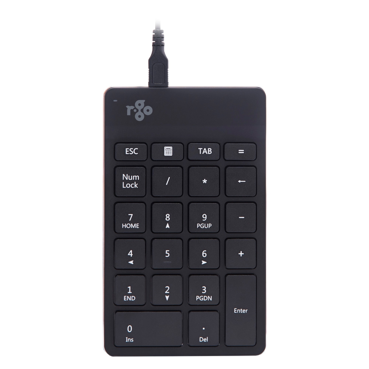 R-Go Numpad Break, numeric keyboard with break software, wired, black - R Go Numeric keyboard