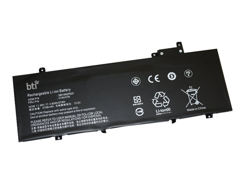 Picture of Battry Technology 01AV479-BTI Replacement Battery for Lenovo 01AV478&#44; 01AV479&#44; 01AV480&#44; L17L3P71 & L17M3P71