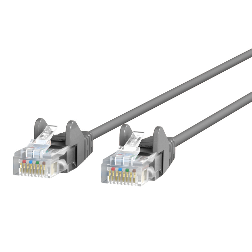 Belkin Components CE001B14-S 14 ft. Cat6 Slim 28AWG Network Cable, Gray