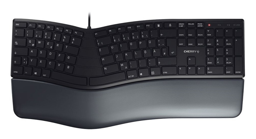 Picture of Cherry Americas JK-4500EU-2 Ergonomic Keyboard, Black