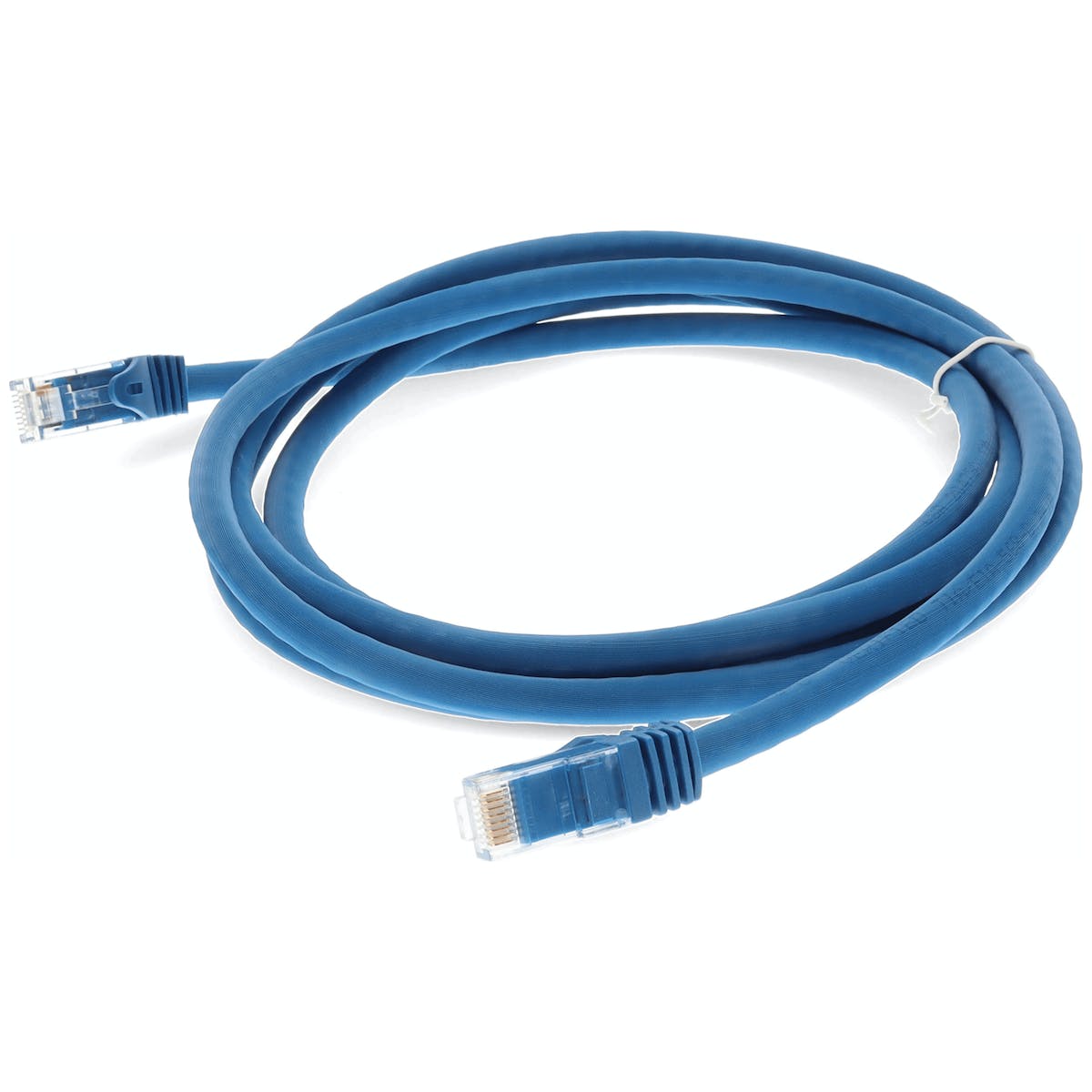 Picture of Add-On ADD-2FCAT6A-BE-10PK 2 ft. Rj-45 Male to Male Cat6A Patch Cable&#44; Blue - Pack of 10