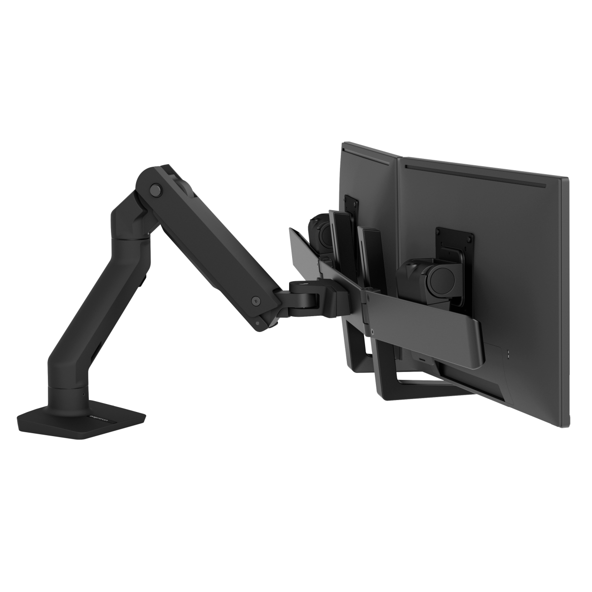 Picture of Ergotron 45-476-224 HX Desk Dual Monitor Arm&#44; Matte Black