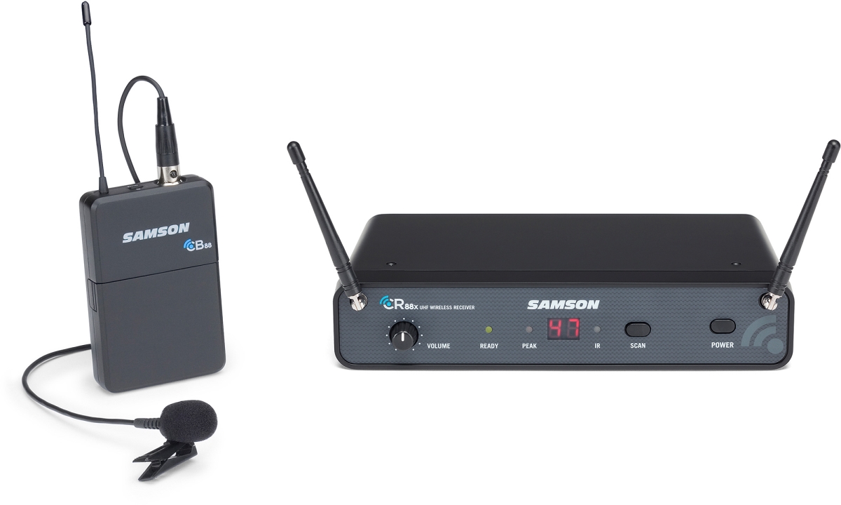 Picture of Samson Tech SWC88XBLM5-D Concert 88x Wireless Lavalier Microphone System with LM5 Lav