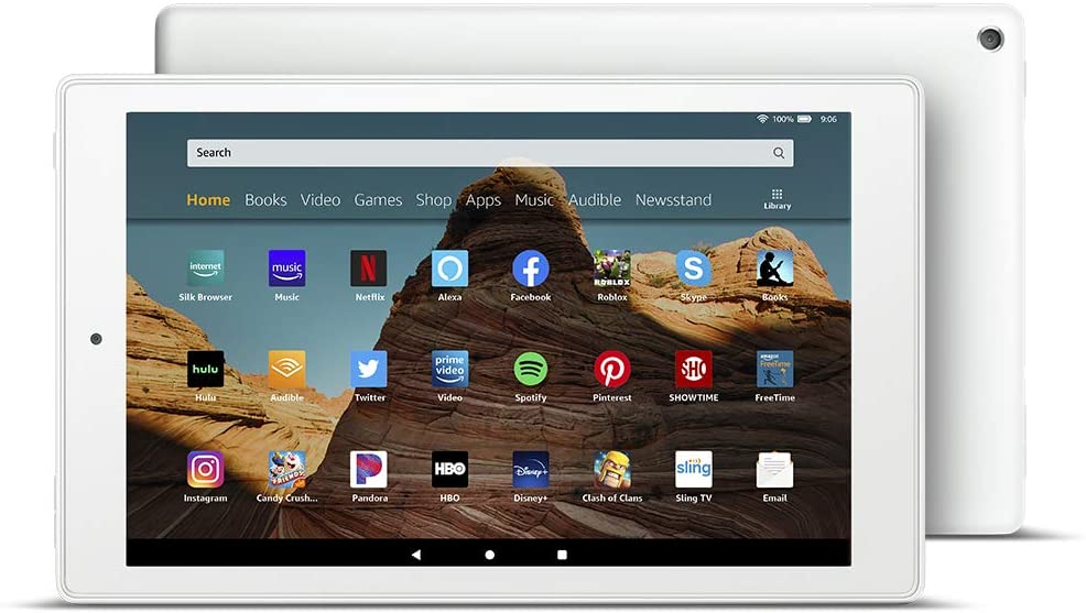 Picture of Amazon Fulfillment Services B07KD58DQS Fire 10 in. 64GB 9 th Gen HD Tablet&#44; White
