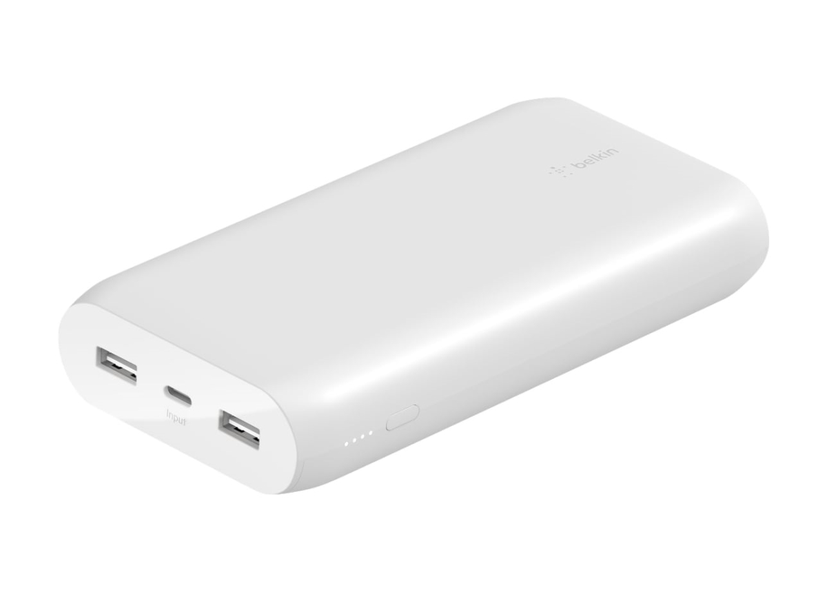Picture of Belkin Components BPB003BTWT 15 watt 20K USB-C to USB-A Out Power Bank, White