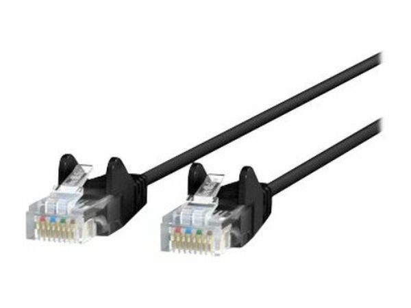 Belkin Components CE001B02-BLK-S Cat6 Slim 28AWG Cable, Black - 2 ft.
