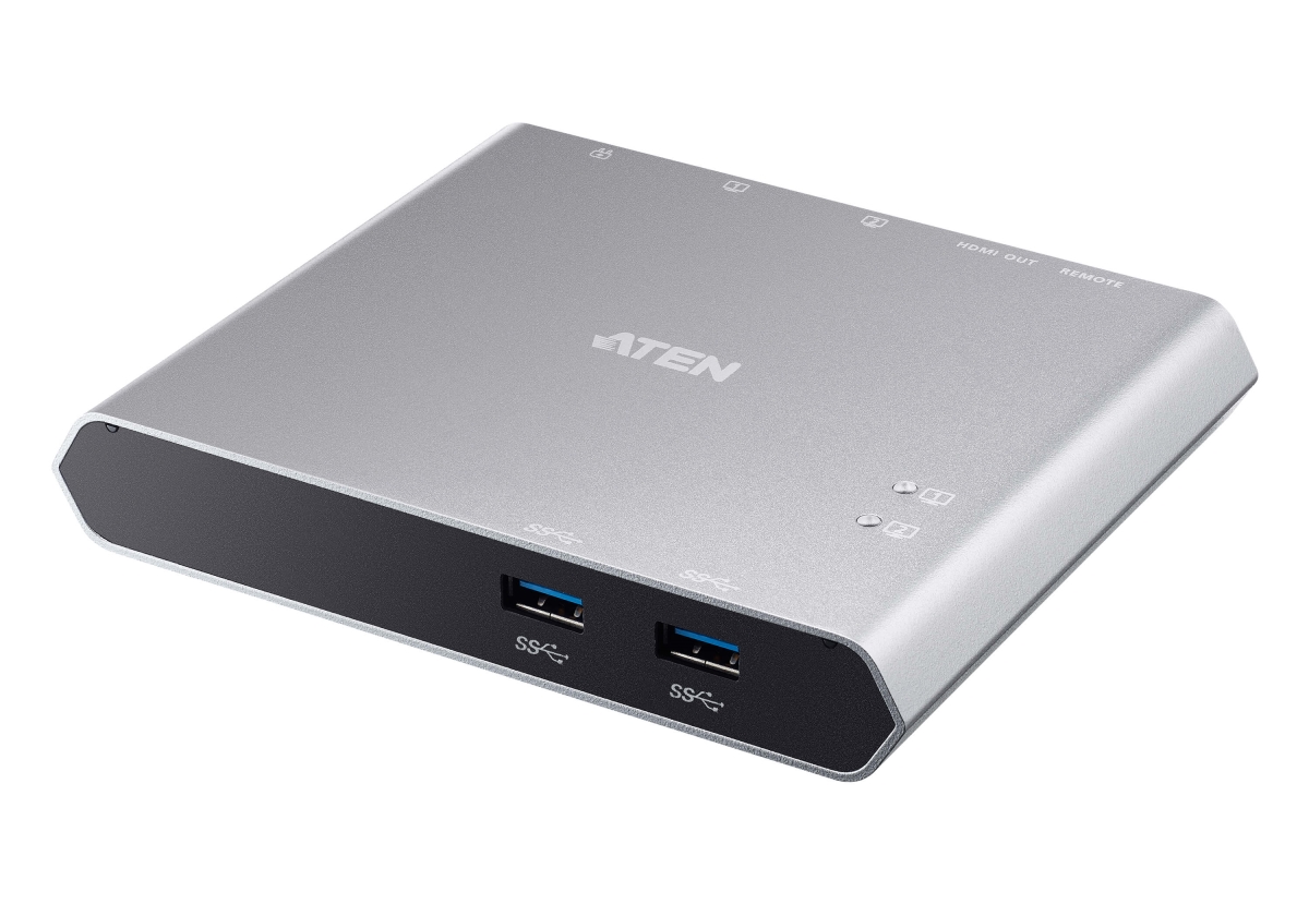 Picture of Aten US3310 2-Port USB -C Dock Switch with Powepass-Through