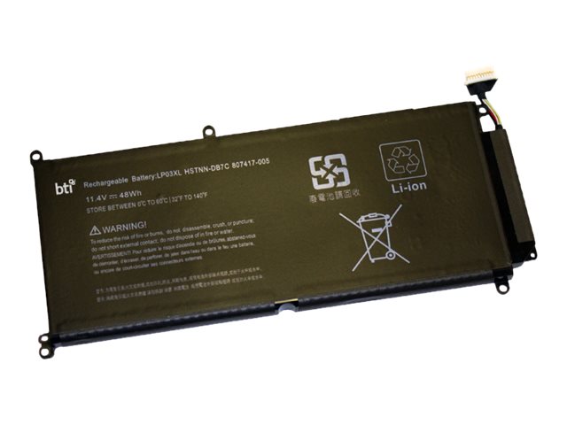 Picture of Battery Technology 807417-005-BTI Replacement Laptop Li-Polymer Battery for HP Envy 15-AH&#44; 15T-AE & M6-P LP03XL&#44; 80