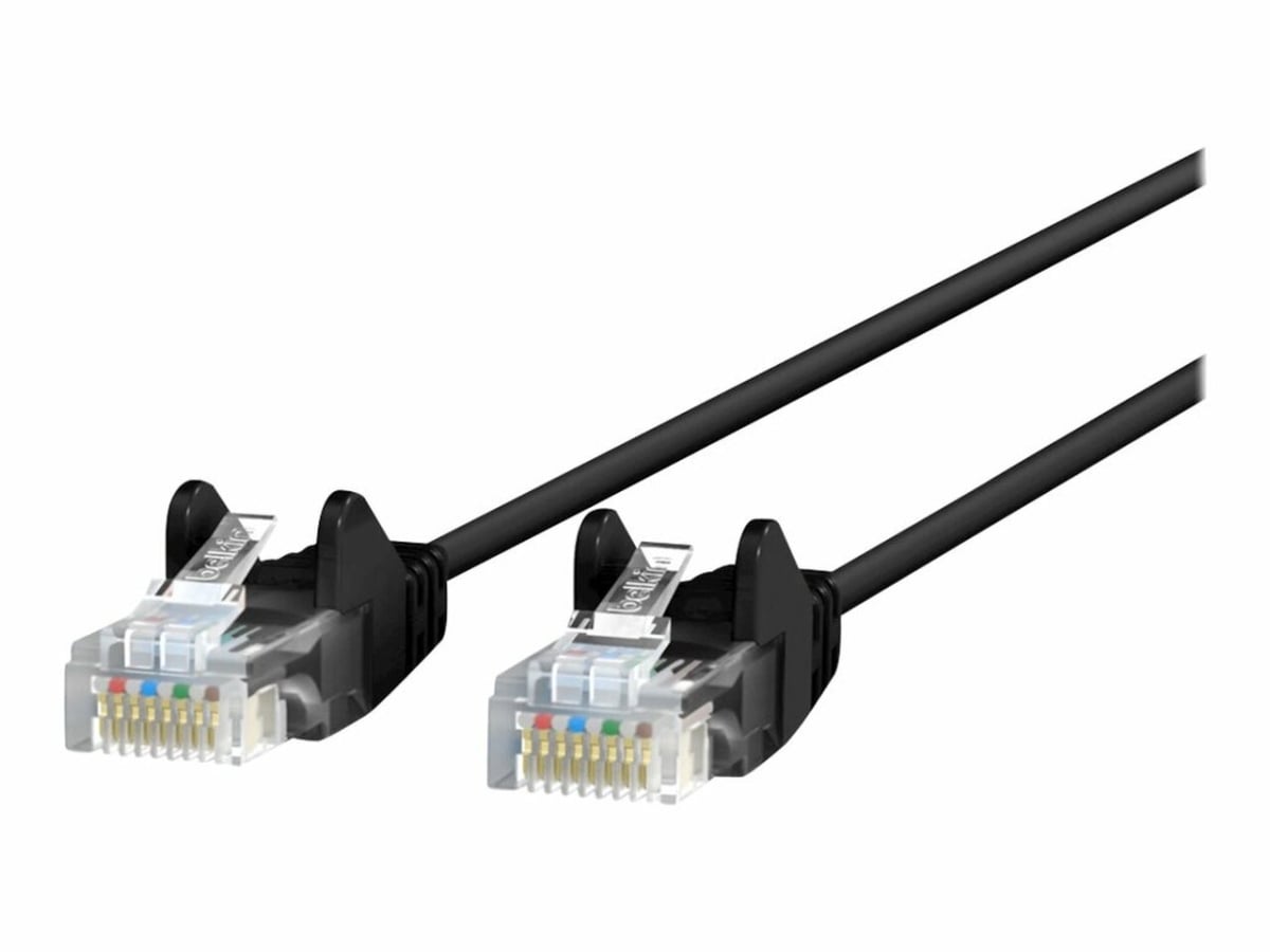Cat6 Slim 28AWG Cable, Black - 4 ft.